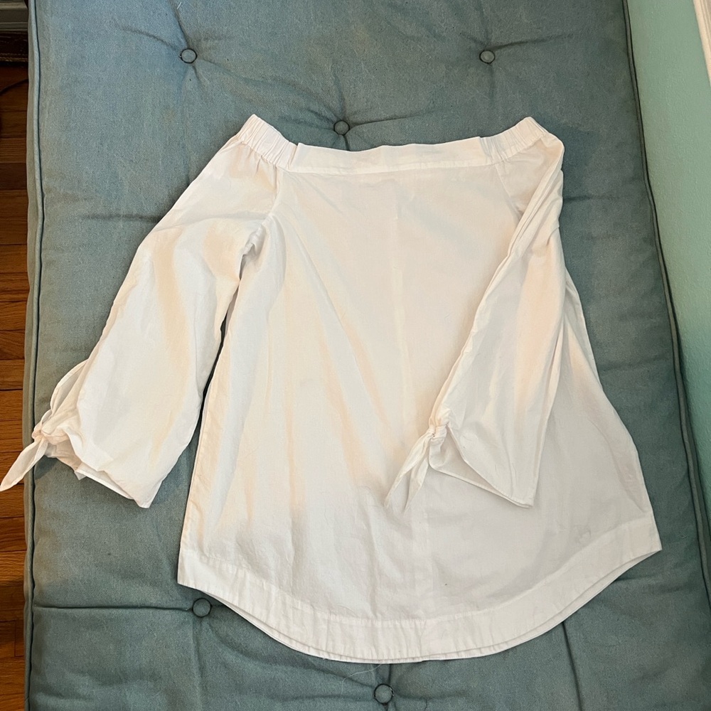 Free People White Off-Shoulder Blouse